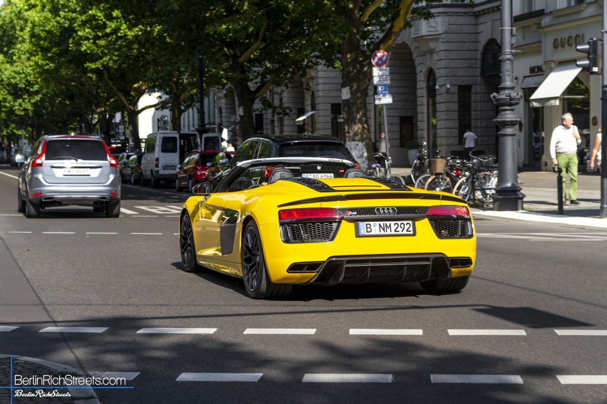 Audi R8 V10 Plus Spyder (2017) spotted in Berlin — BerlinRichStreets